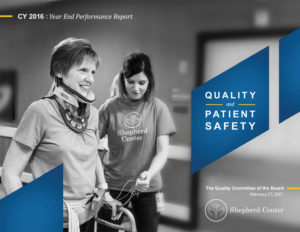Shepherd Center Year End Quality Report Cover