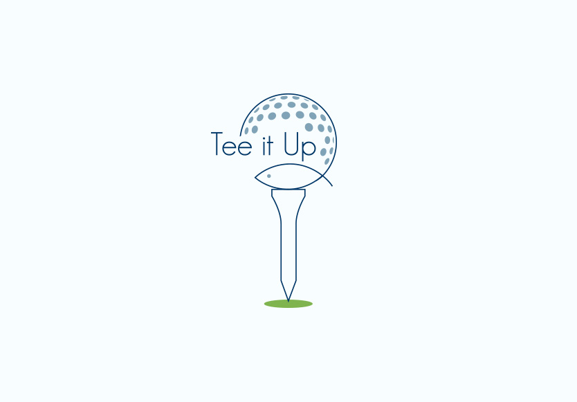 Buckhead Christian Ministry, Tee it Up, charity golf tournament logo.