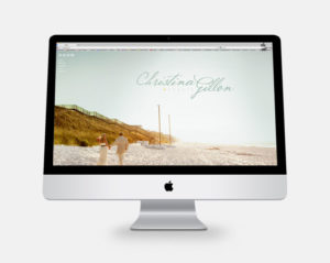 Christina Gillon Events homepage design.