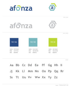 Branding for Amazon Web Services provider, Afonza. Developed by Annatto