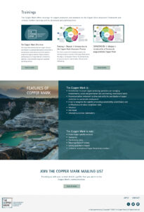 The Copper Mark Website Resources Page Design by Annatto