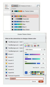 PowerPoint Color Palette Options